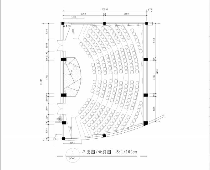 多功能廳平面圖